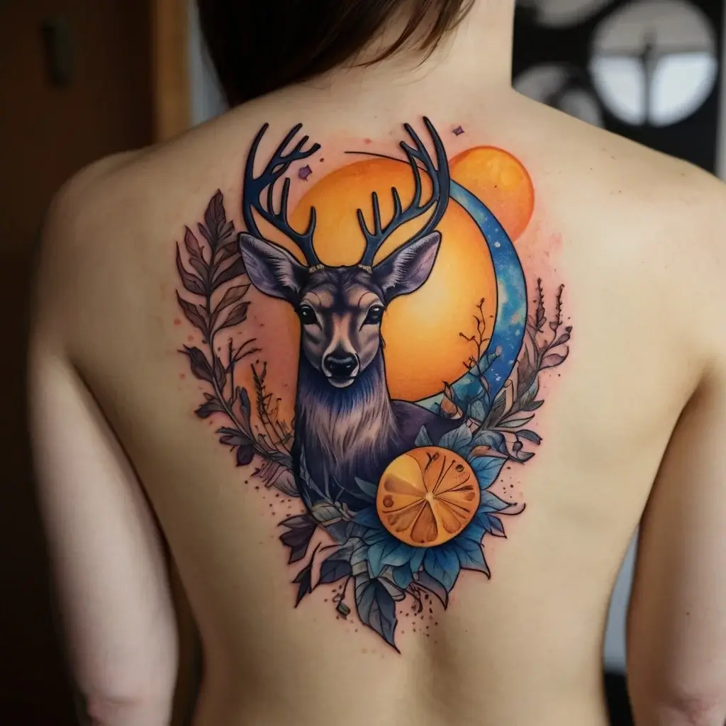 deer tattoo (49)