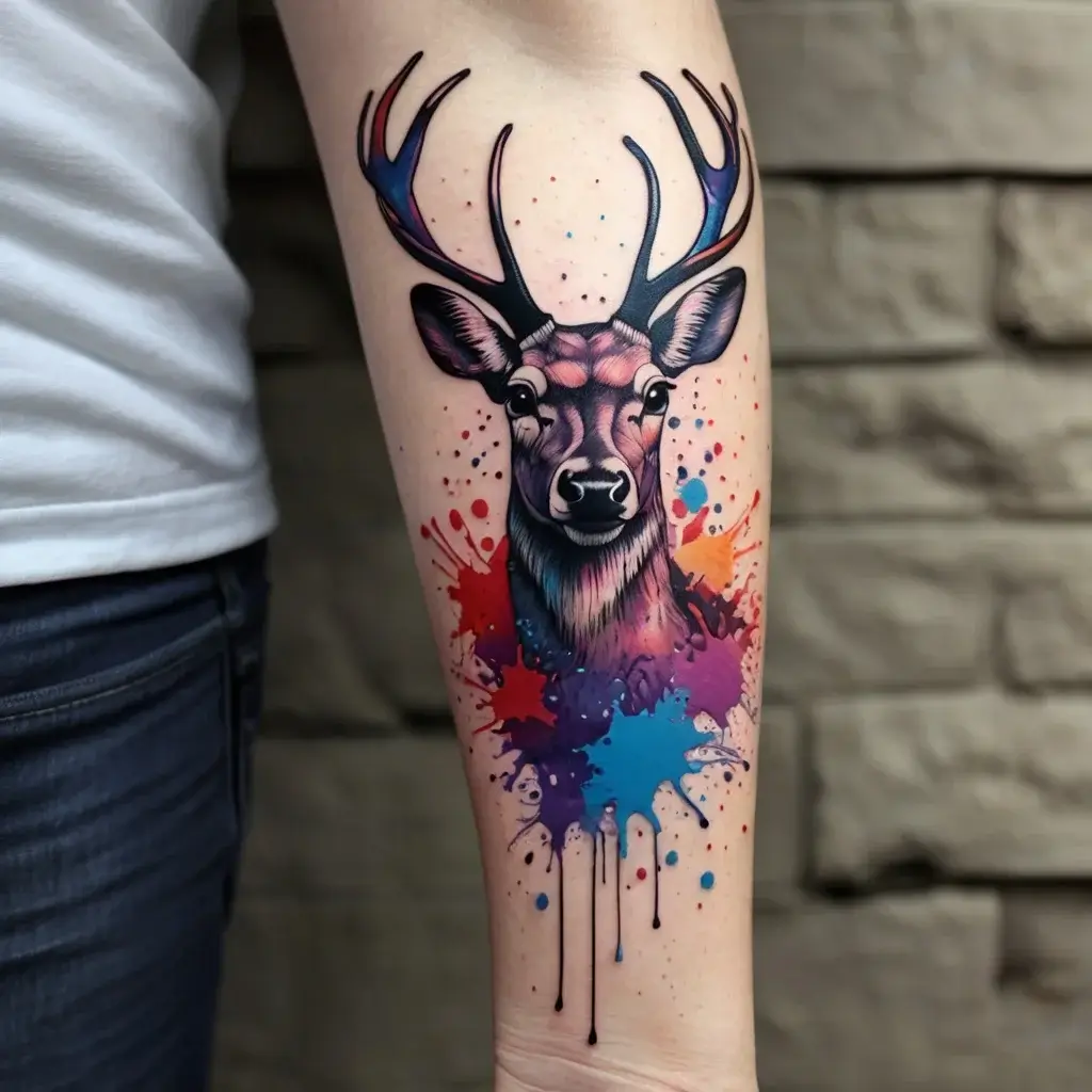 deer tattoo (55)