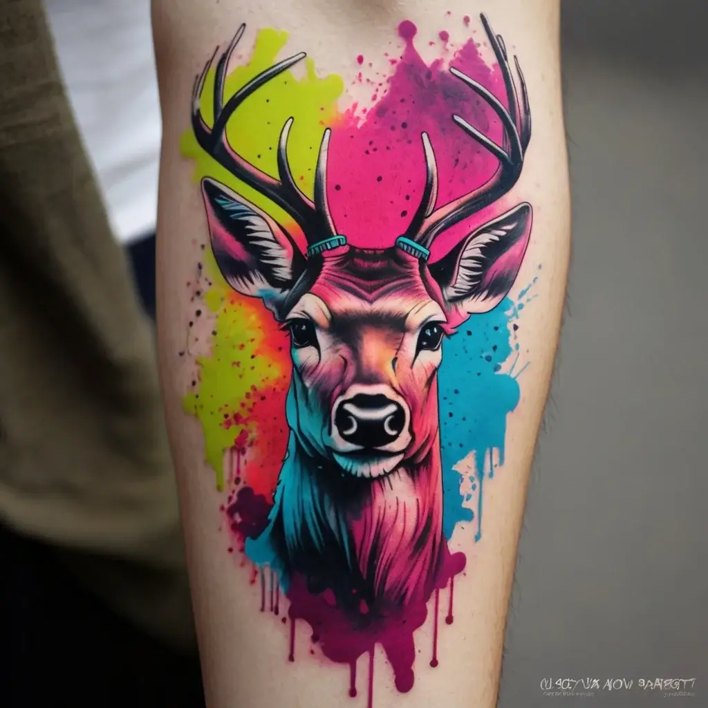 deer tattoo (56)