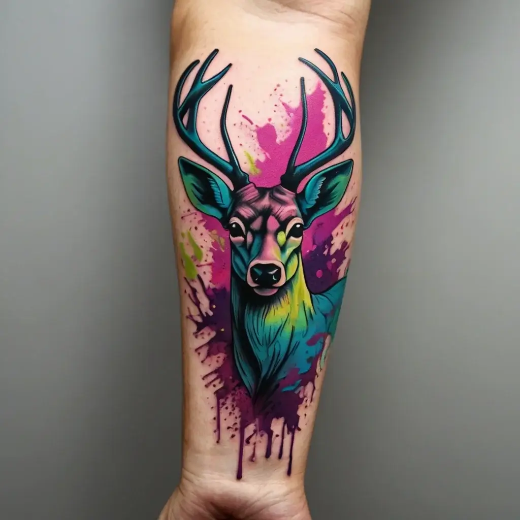 deer tattoo (58)