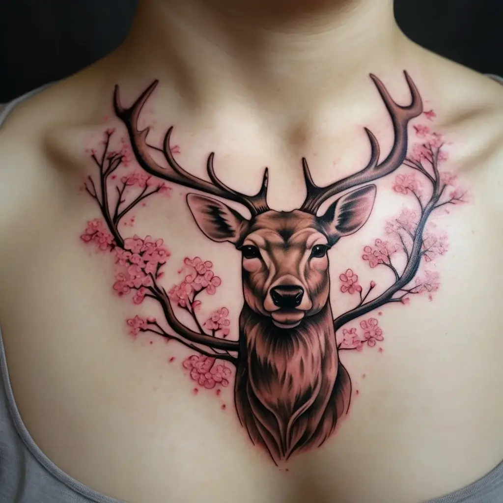 deer tattoo (61)