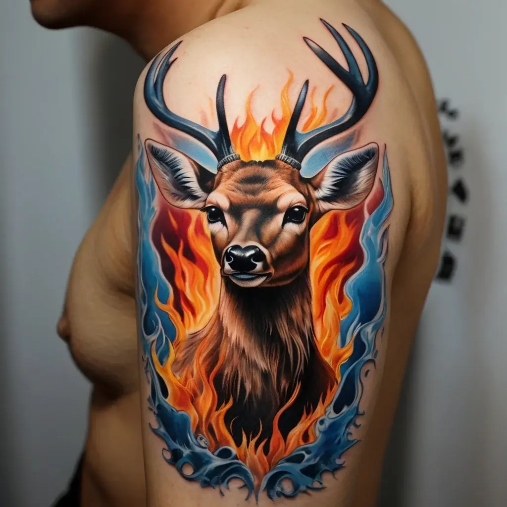 deer tattoo (66)