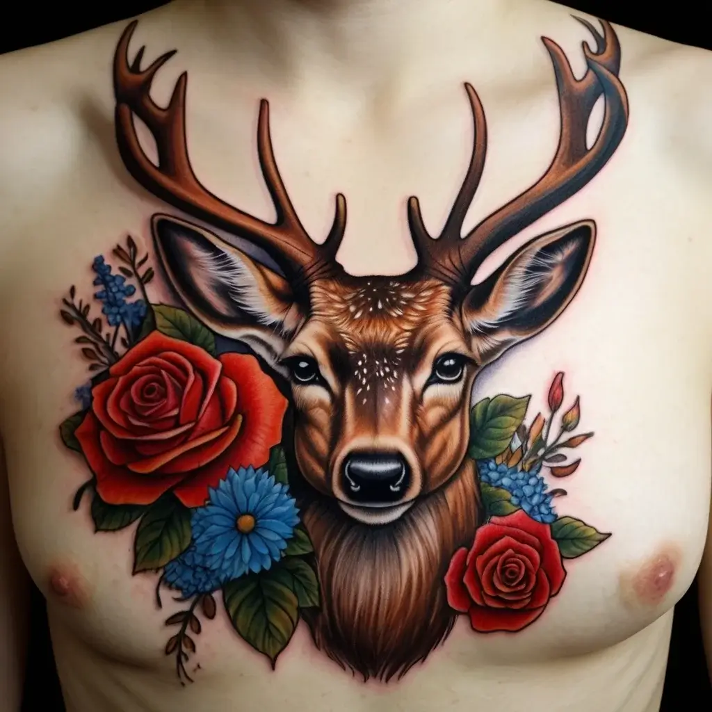 deer tattoo (72)