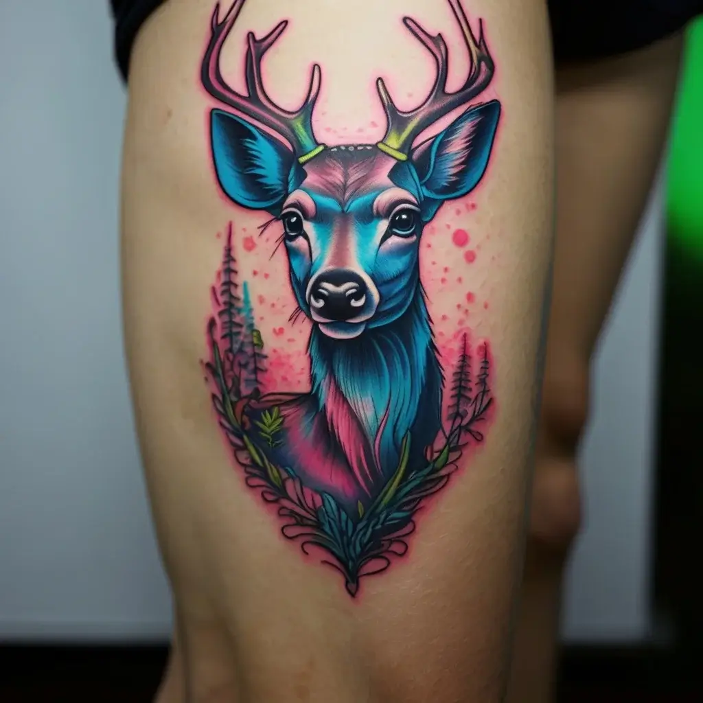 deer tattoo (74)