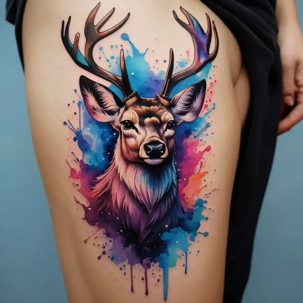 deer tattoo (75)