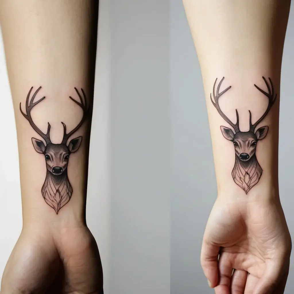 deer tattoo (78)