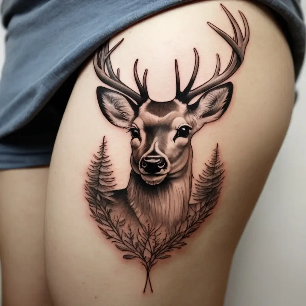 deer tattoo (82)