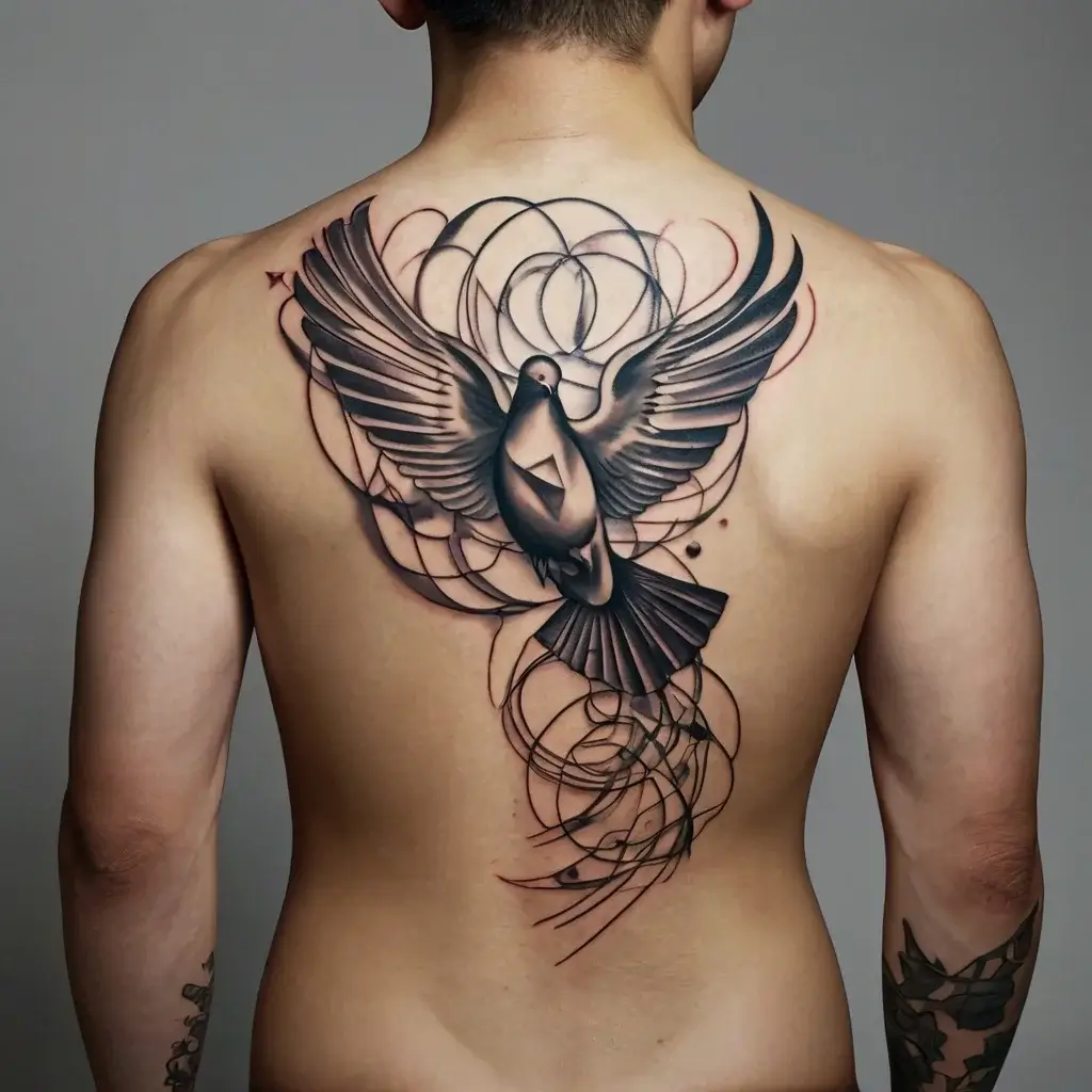 dove tattoos with clouds (7)