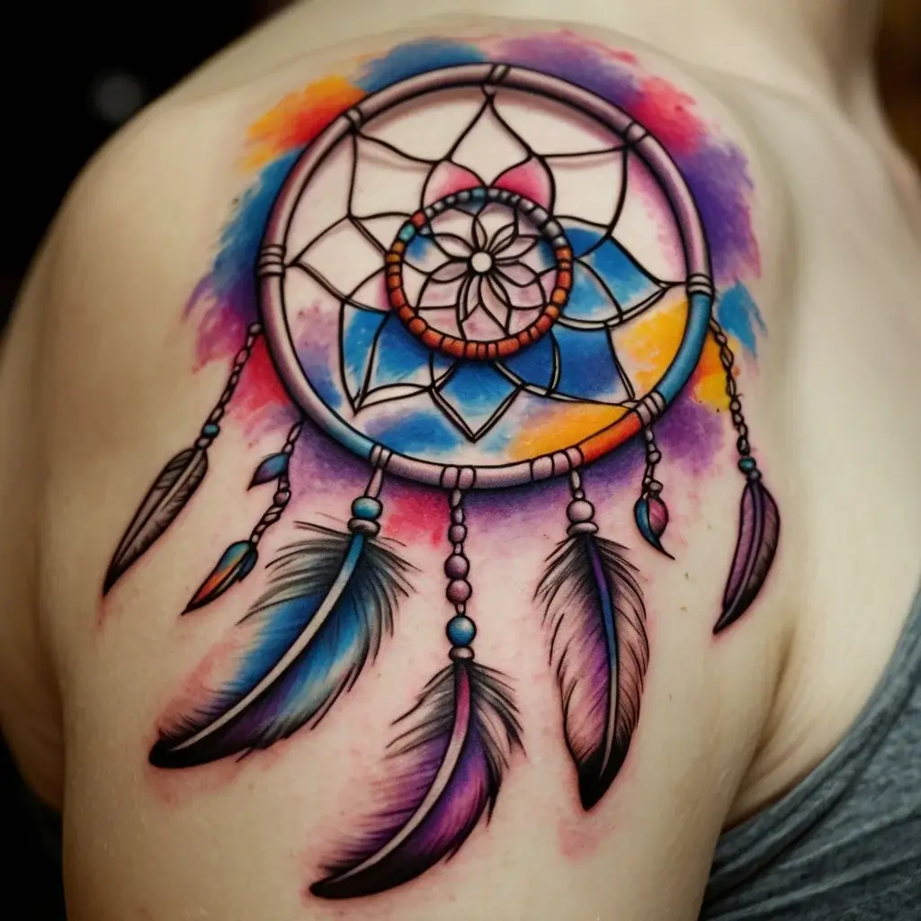 dream catcher tattoo (24)