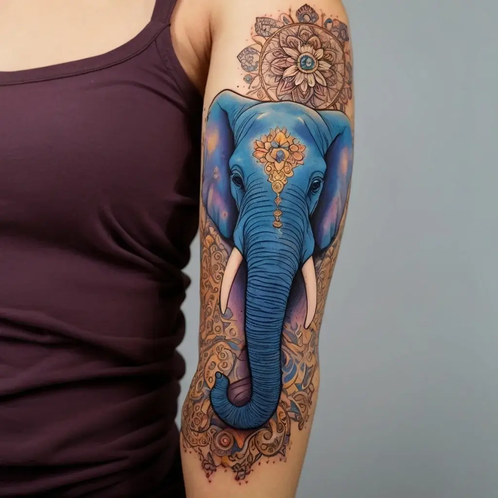 elephant tattoo (15)