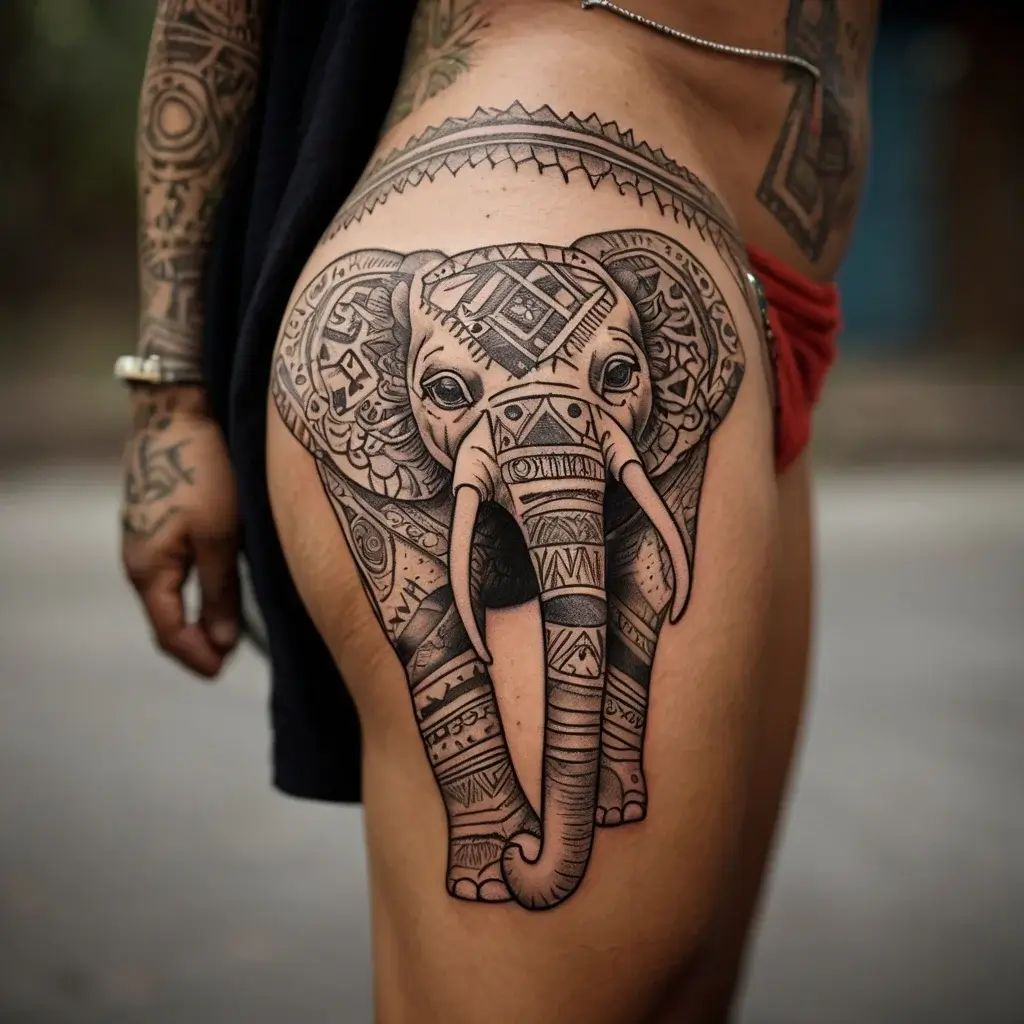 elephant tattoo (18)