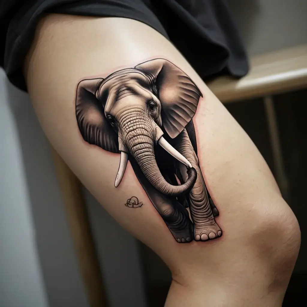 elephant tattoo (3)