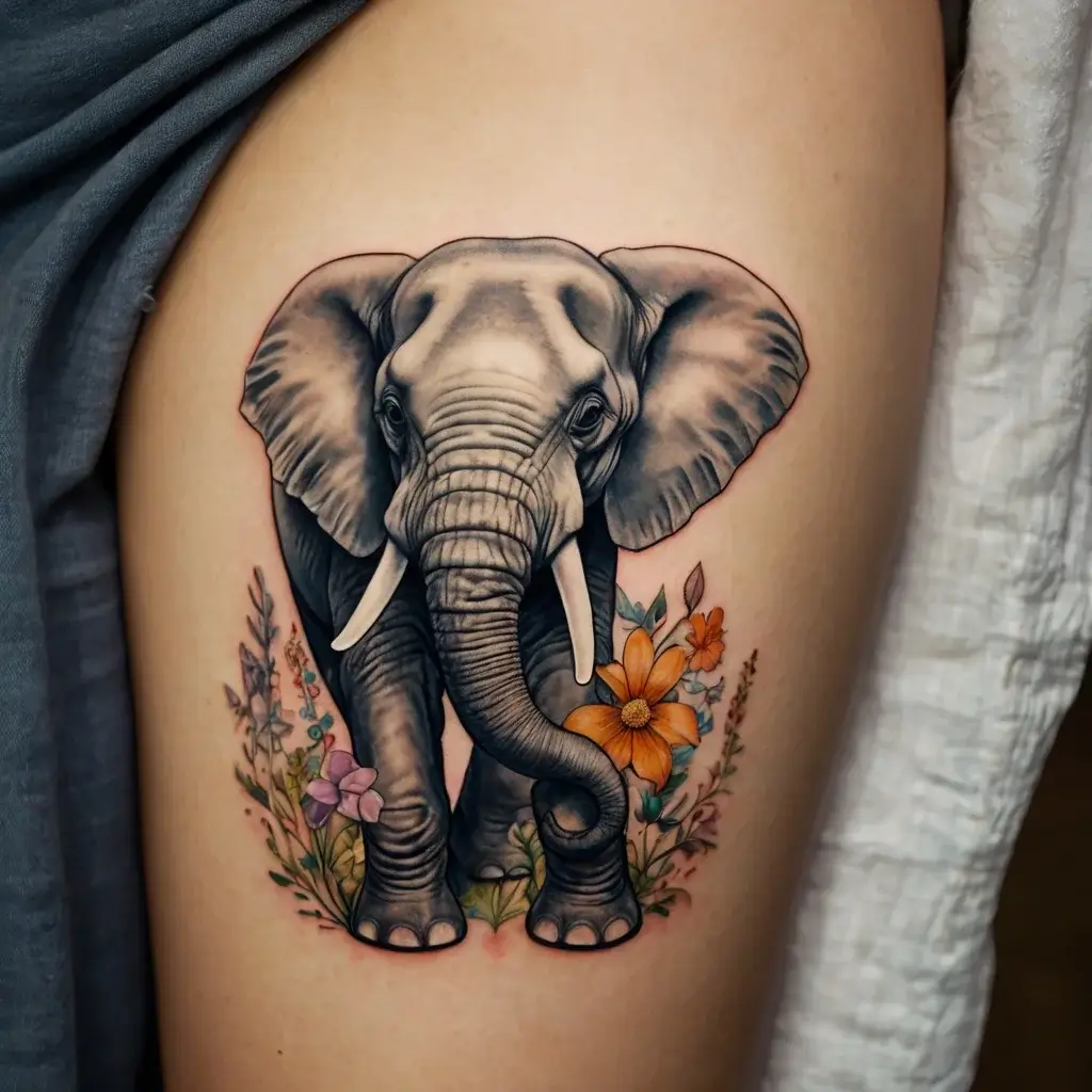 elephant tattoo (35)