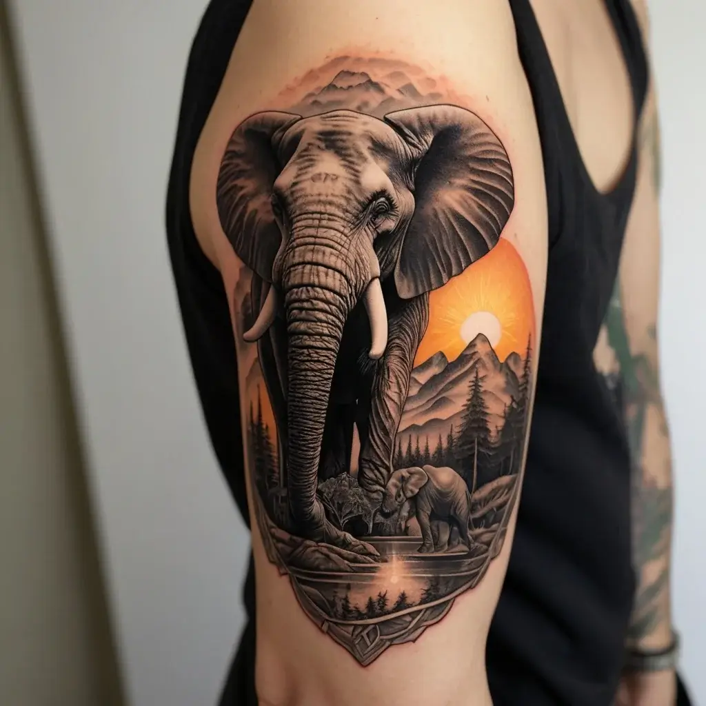 elephant tattoo (37)