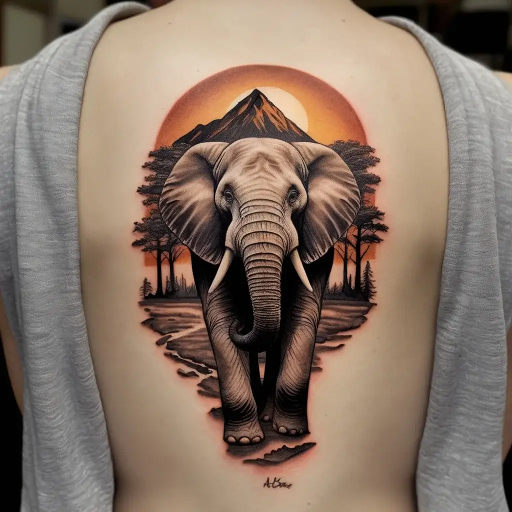 elephant tattoo (38)