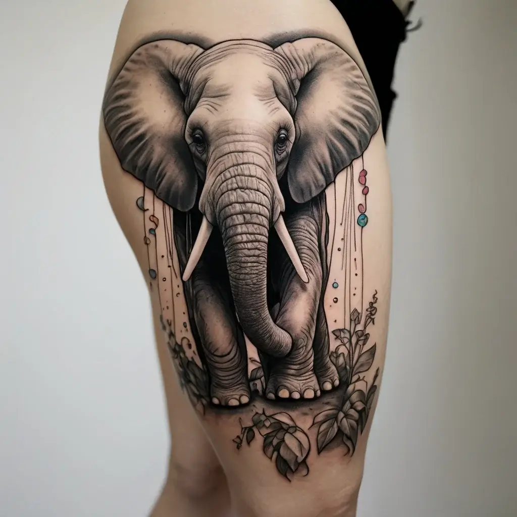 elephant tattoo (40)