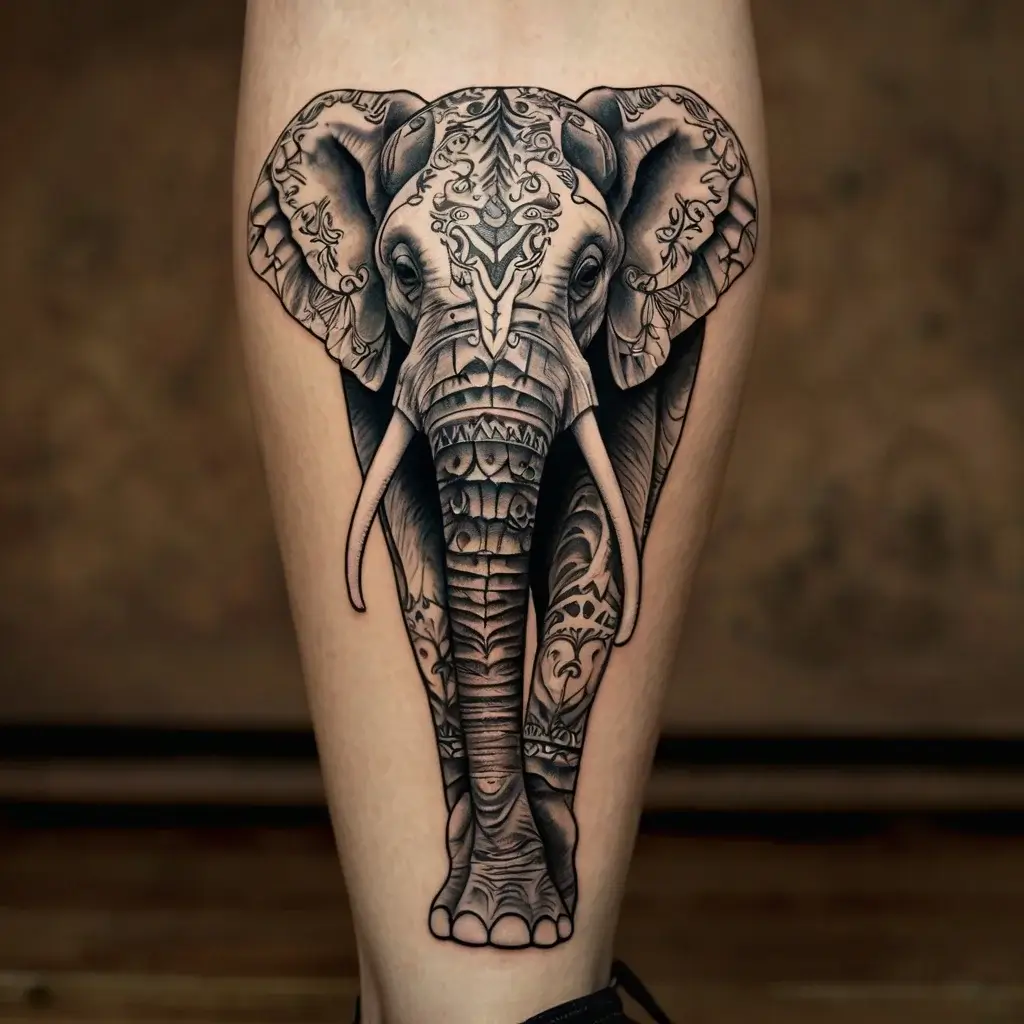 elephant tattoo (41)