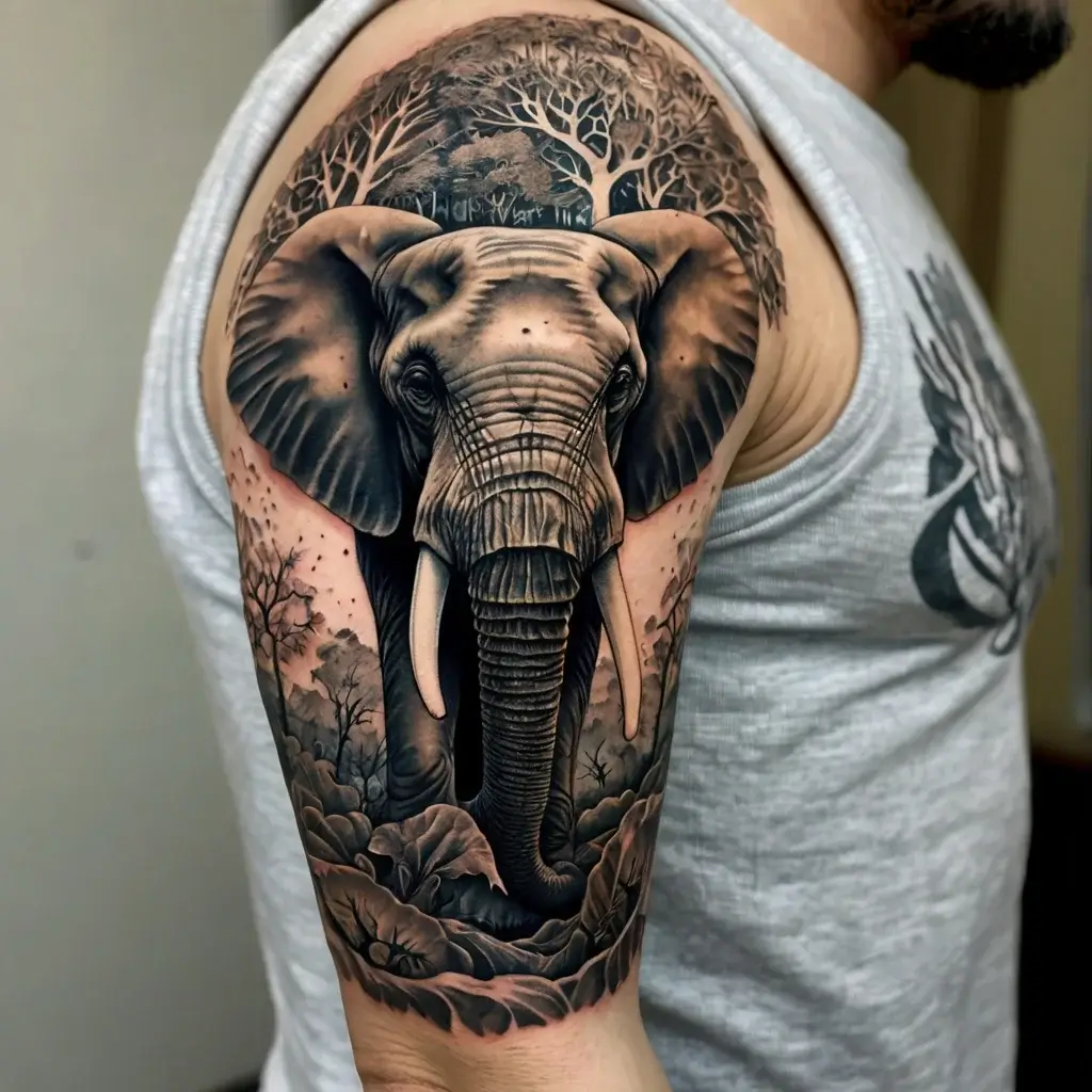 elephant tattoo (54)