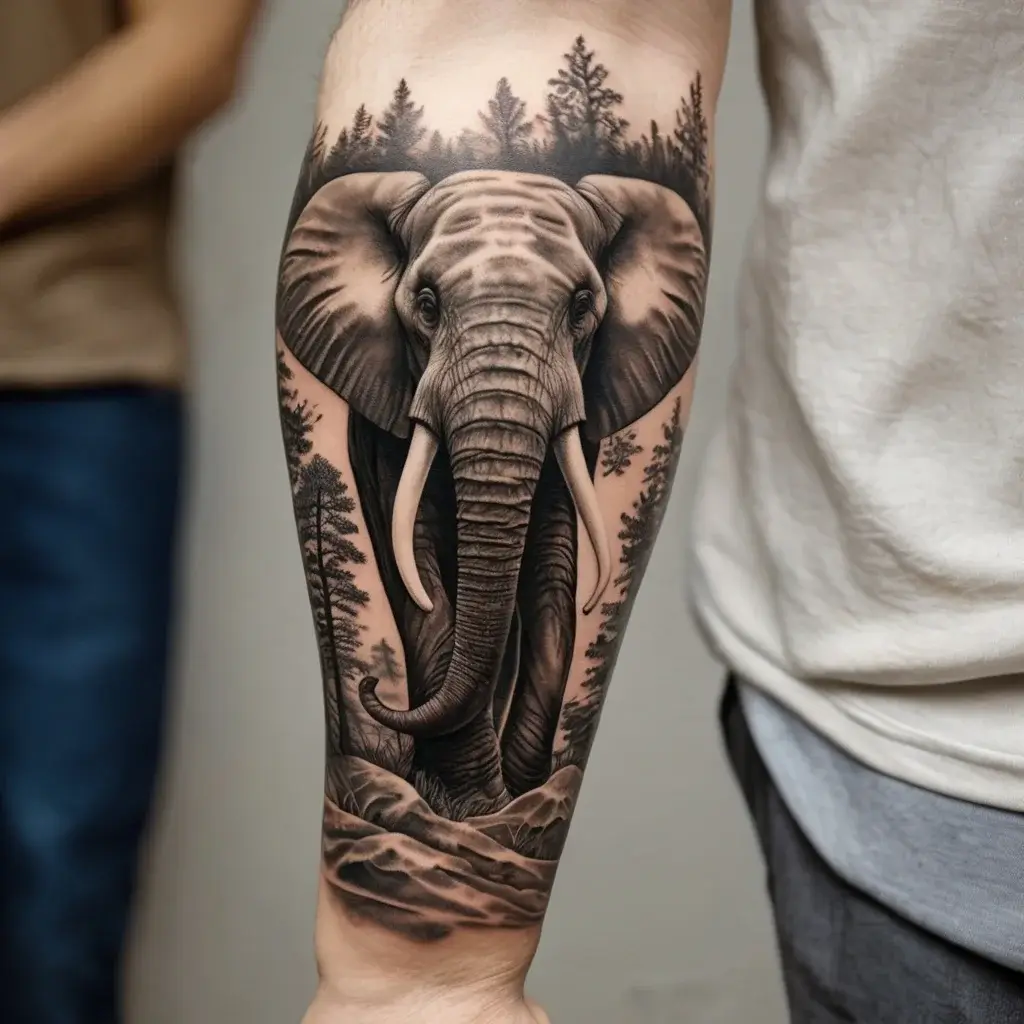 elephant tattoo (67)