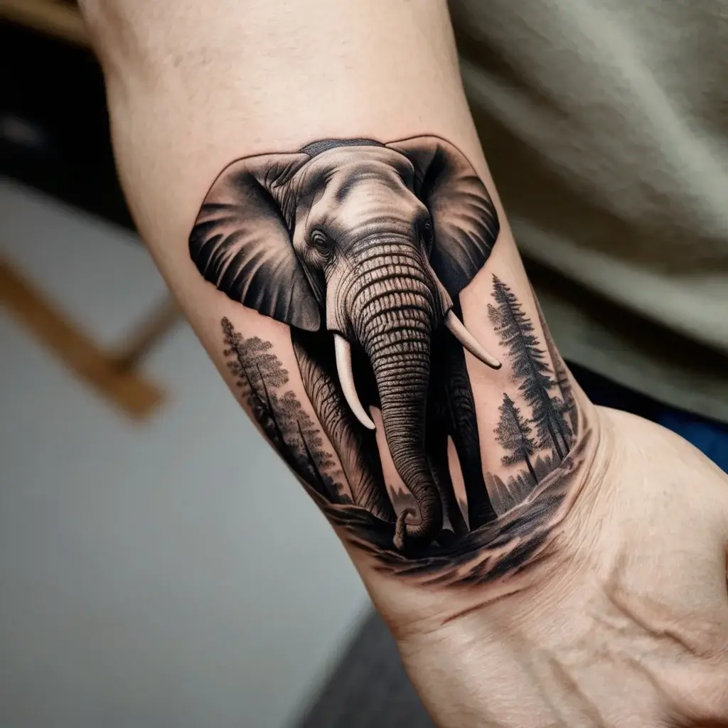 elephant tattoo (68)