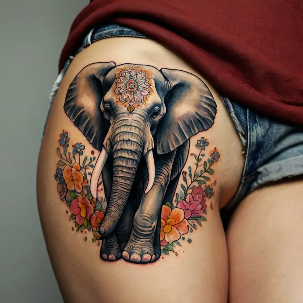 elephant tattoo (72)