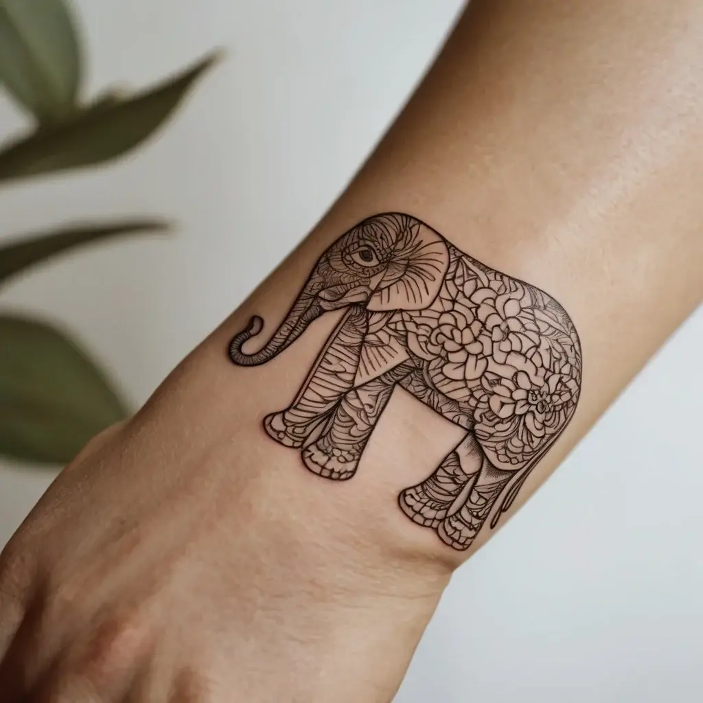 elephant tattoo (75)