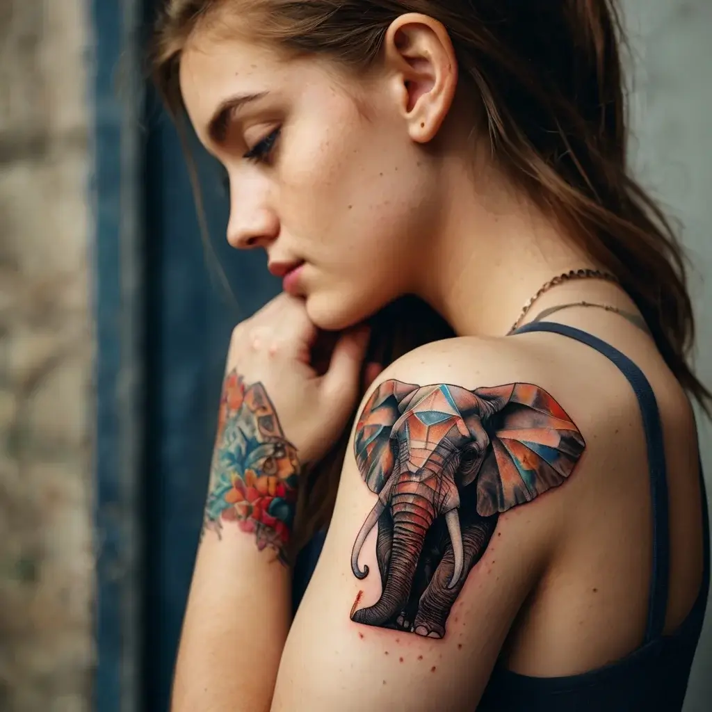 elephant tattoo (77)