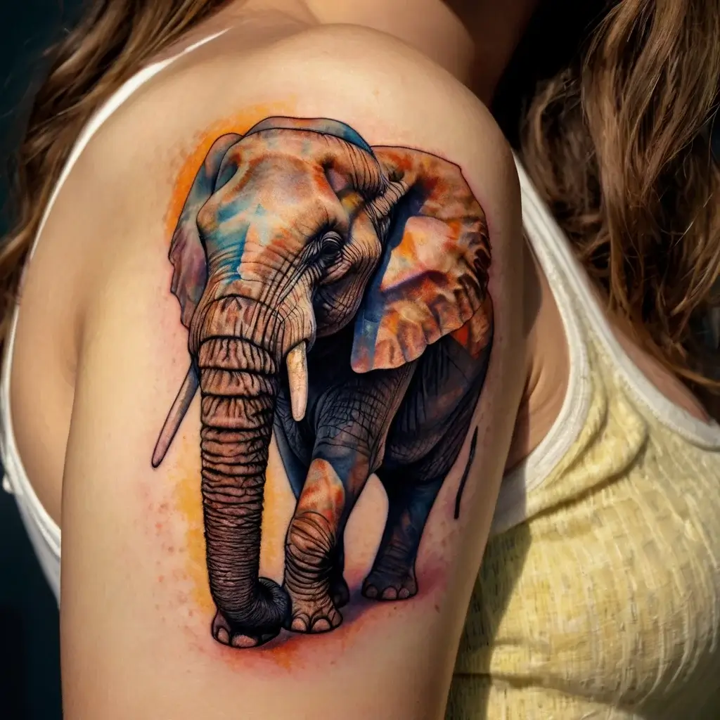 elephant tattoo (78)