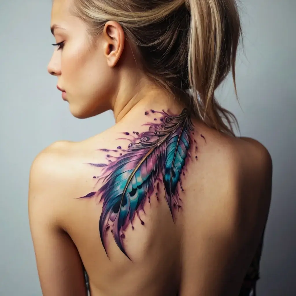 feather tattoo (37)