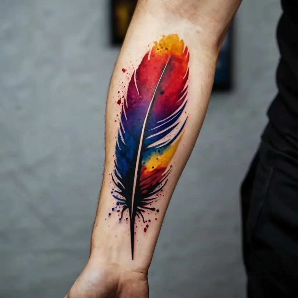 feather tattoo (44)