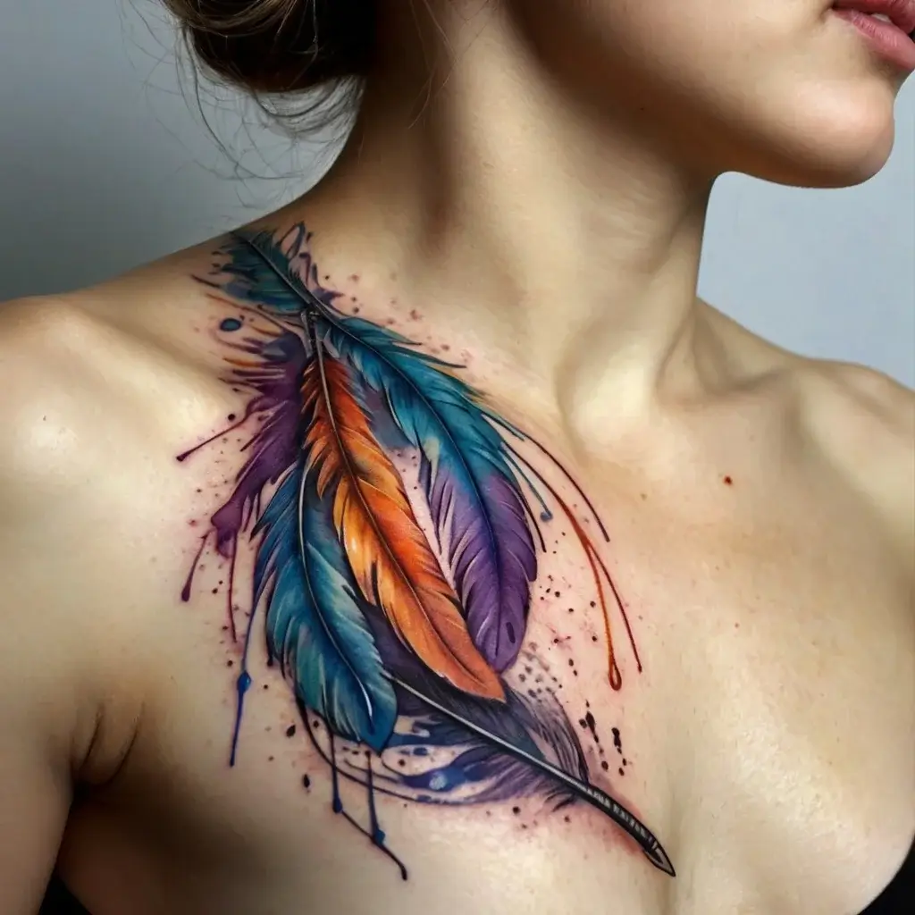 feather tattoo (61)