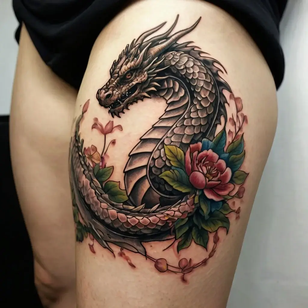 flower and dragon tattoo (14)