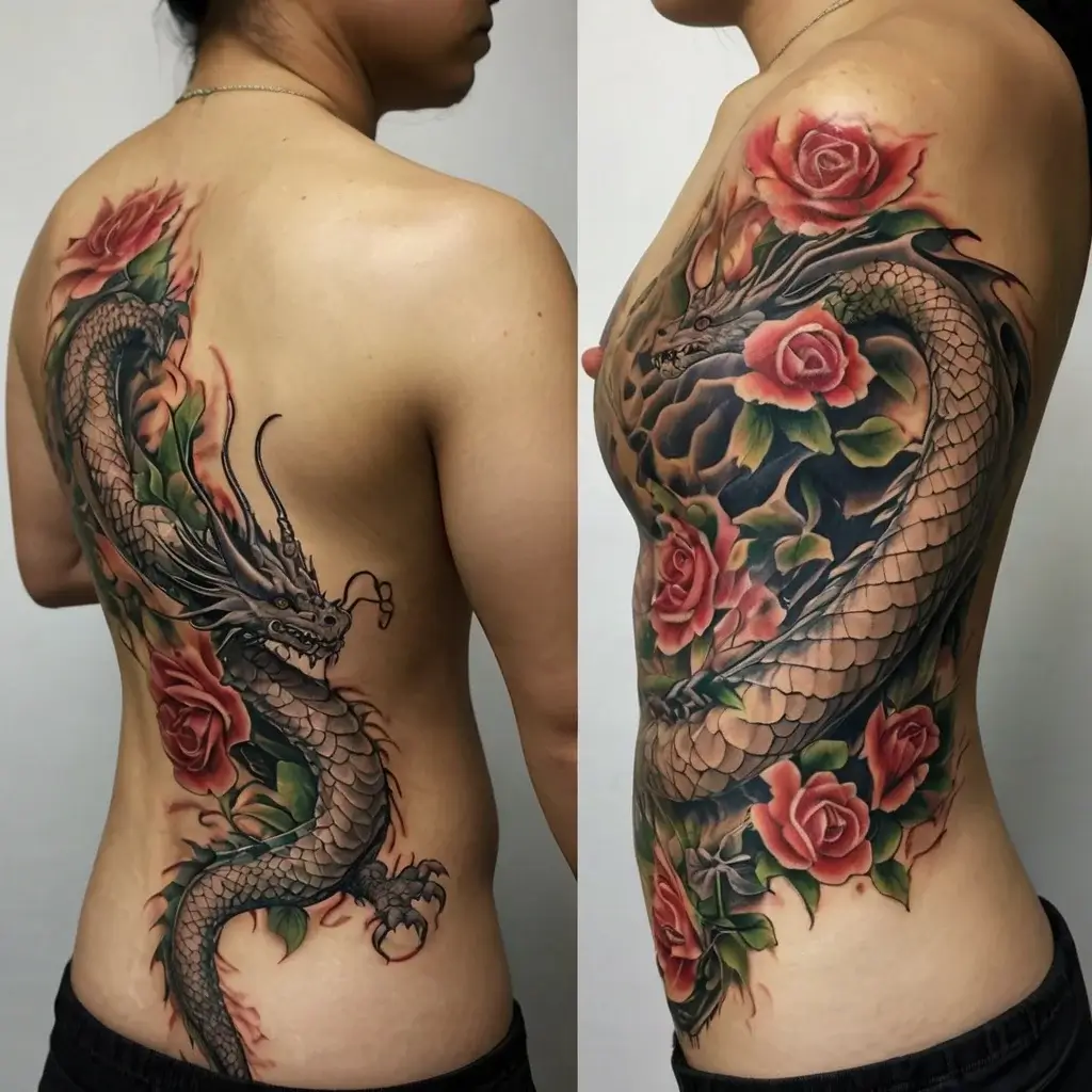 flower and dragon tattoo (24)