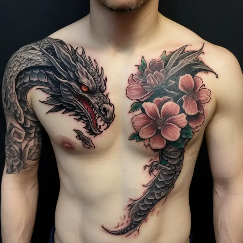 flower and dragon tattoo (27)