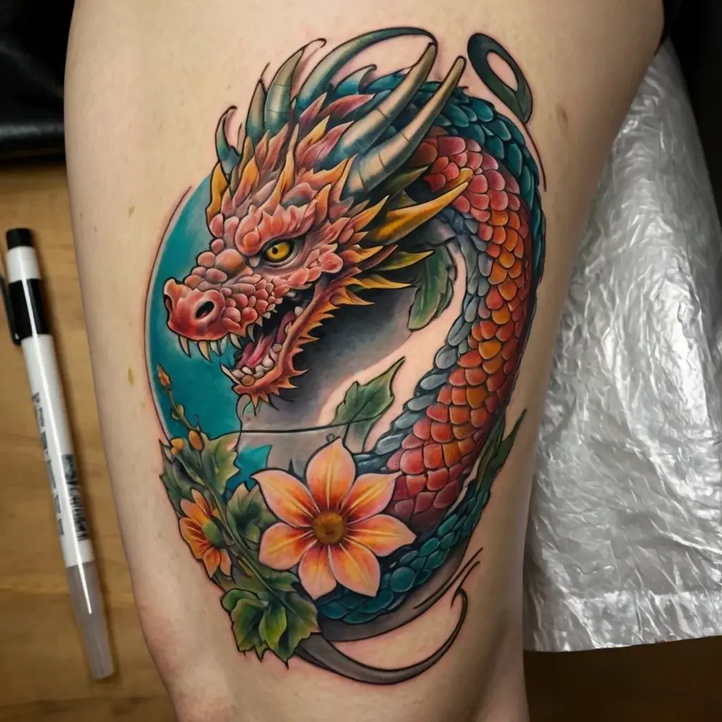 flower and dragon tattoo (33)