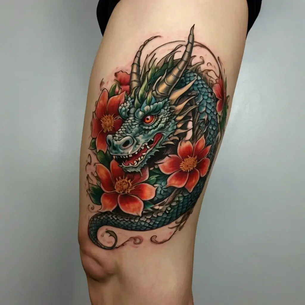 flower and dragon tattoo (34)