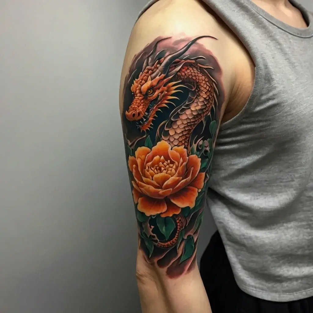 flower and dragon tattoo (37)