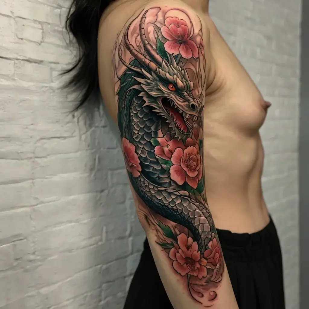 flower and dragon tattoo (38)