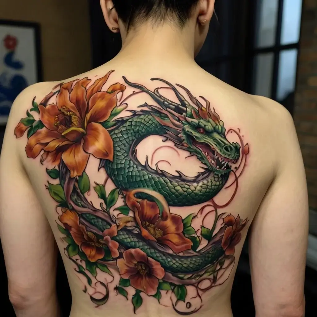 flower and dragon tattoo (48)