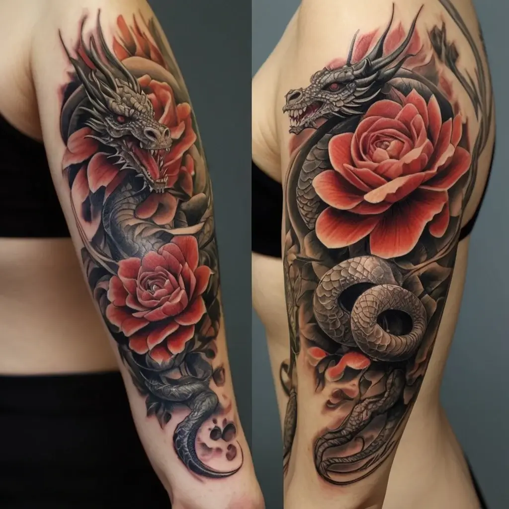 flower and dragon tattoo (57)