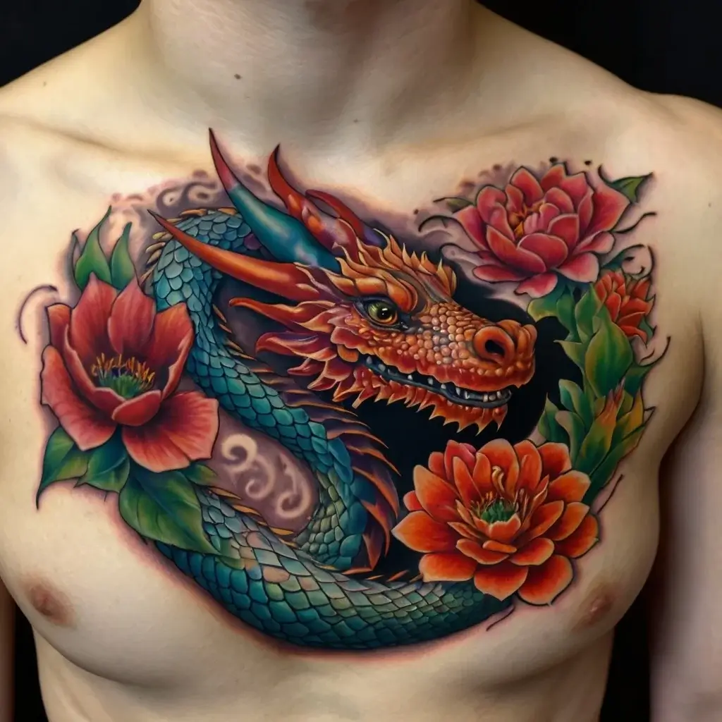 flower and dragon tattoo (60)