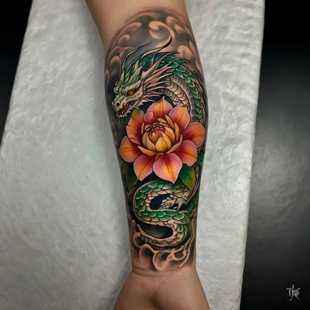 flower and dragon tattoo (63)