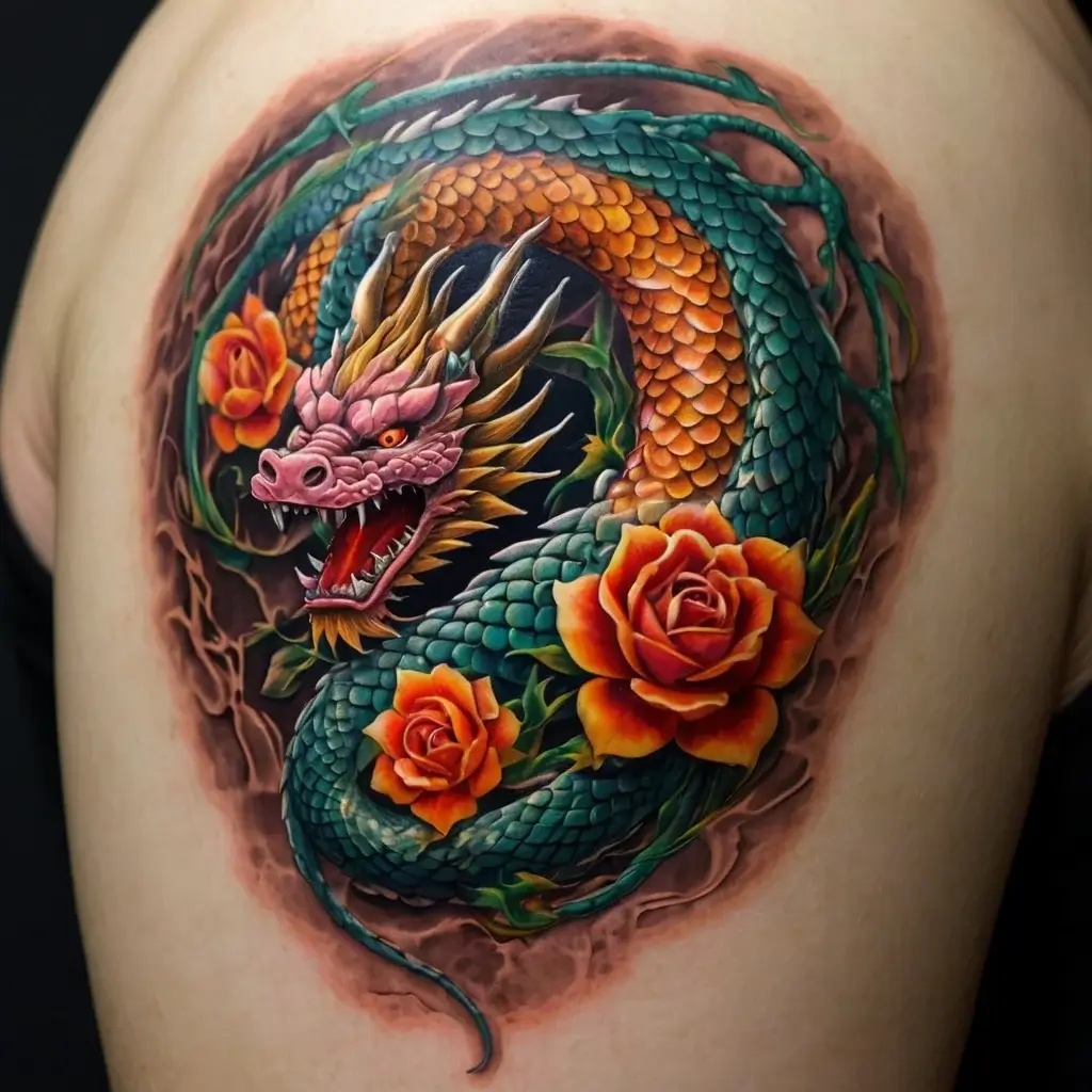 flower and dragon tattoo (64)