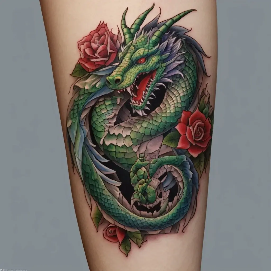 flower and dragon tattoo (83)