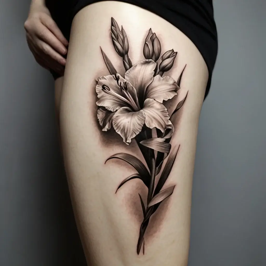 gladiolus tattoo (24)