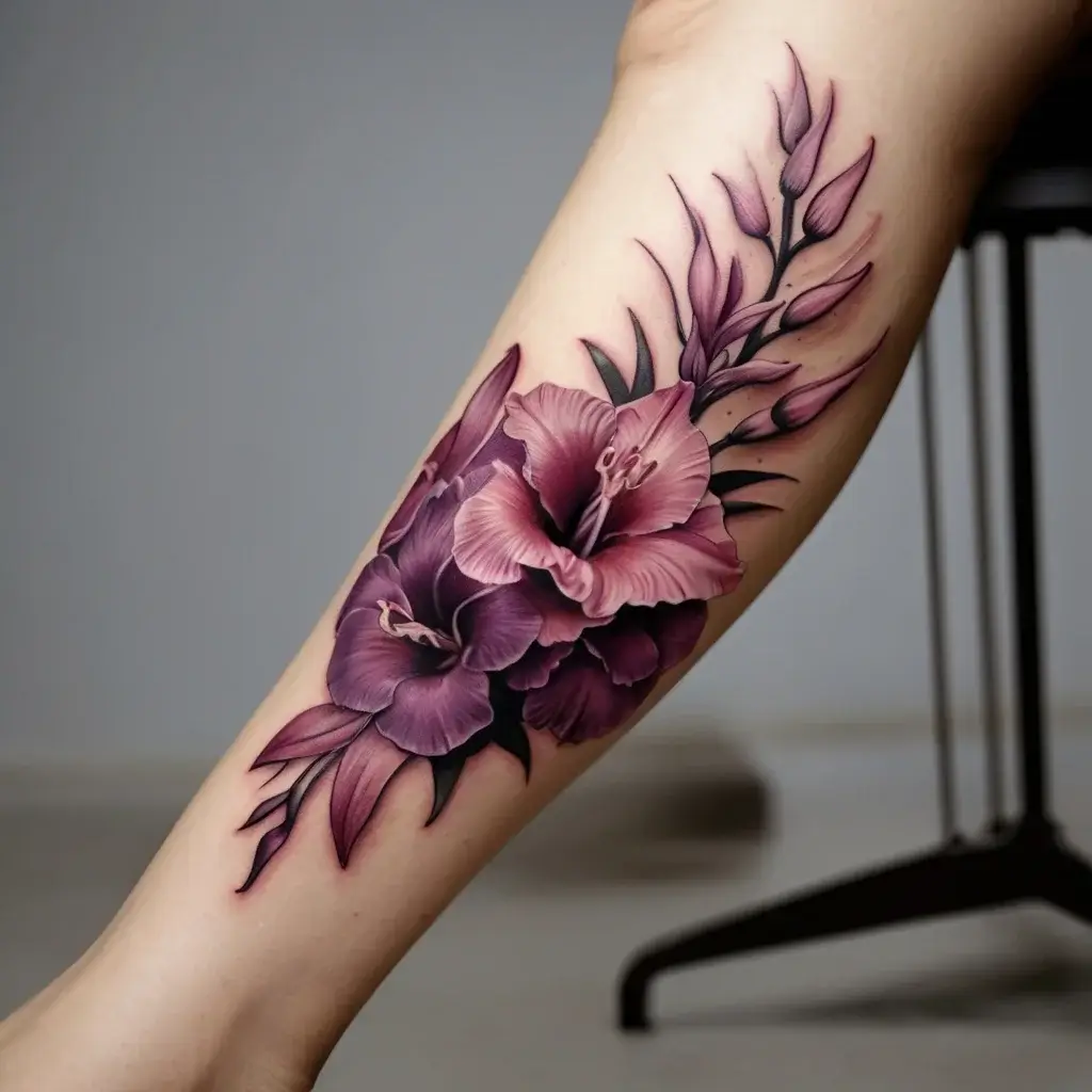 gladiolus tattoo (47)