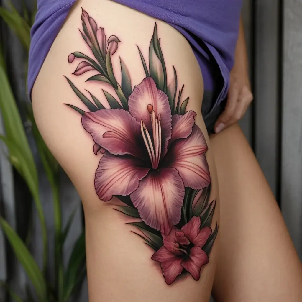 gladiolus tattoo (67)