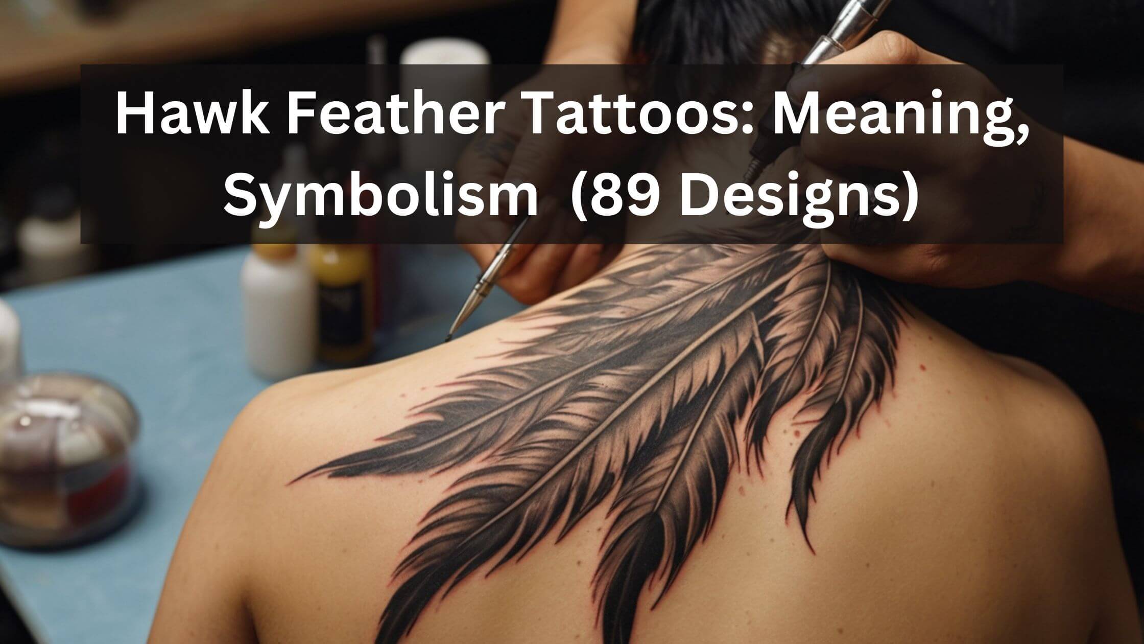 hawk feather tattoo