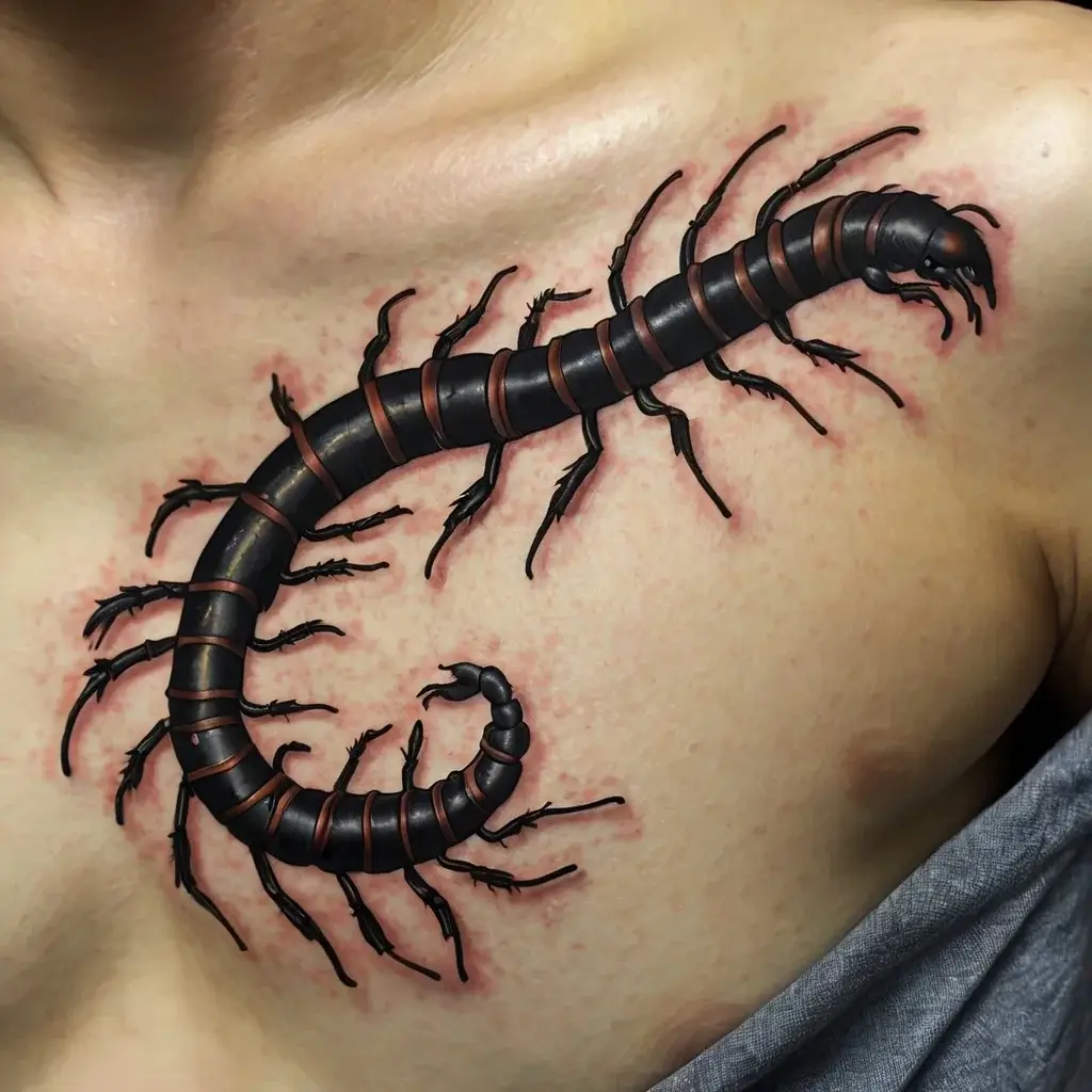 japanese centipede tattoo (50)