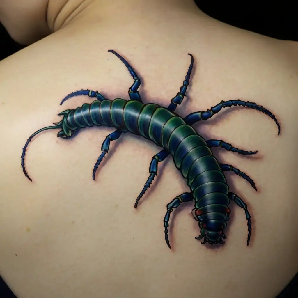 japanese centipede tattoo (51)